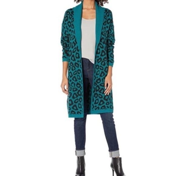 NWT BCBGeneration womans leapord Cardigan S - Picture 3 of 10